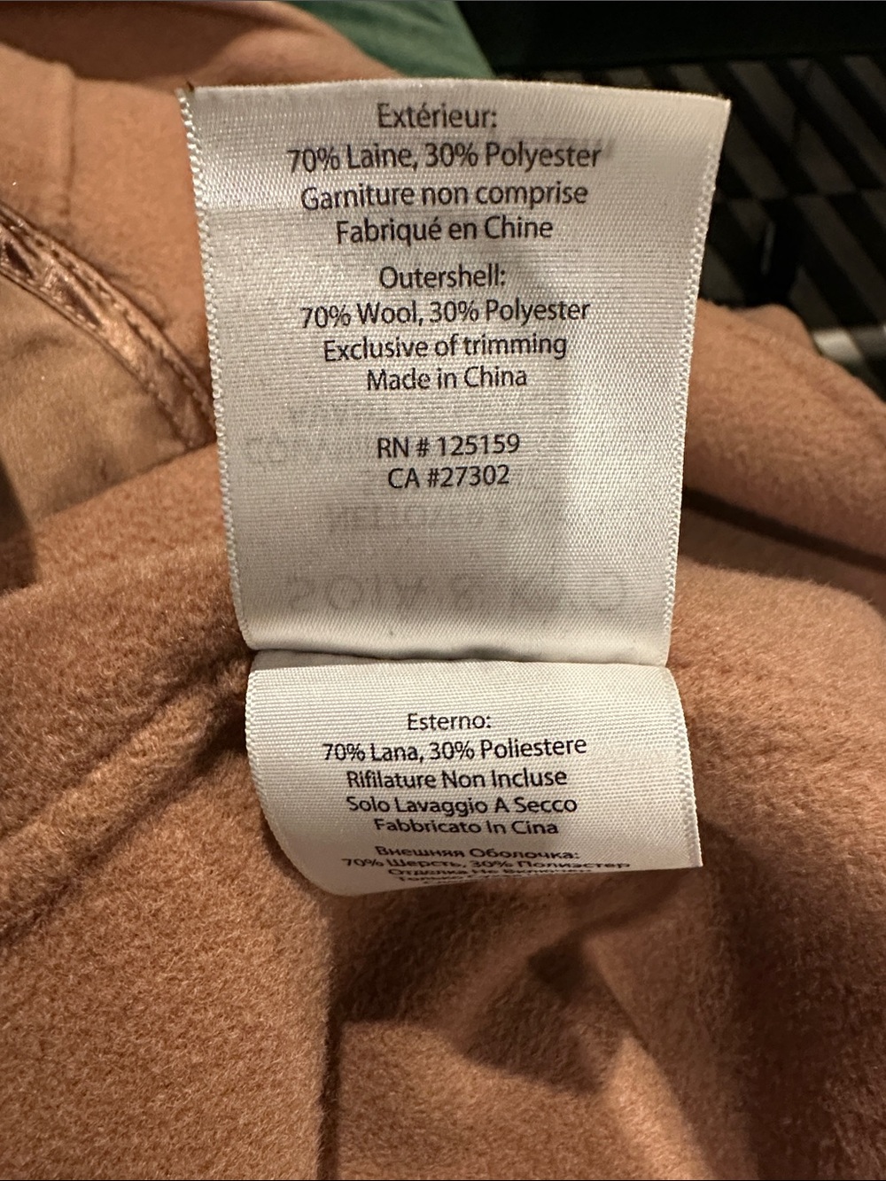 Soia & Kyo camel hooded draped coat XS - Picture 5 of 5